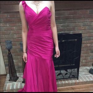 Magenta Jovani Mermaid Gown